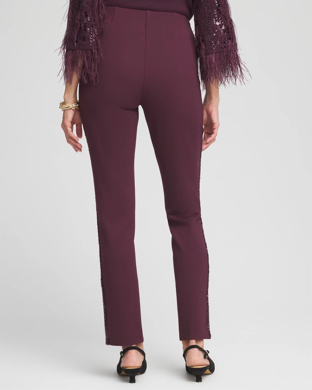 Petite Juliet Sequin Front Ankle Pants | Chico's